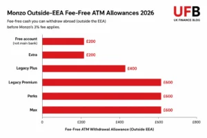 Monzo's ATM Withdrawal Fees Abroad