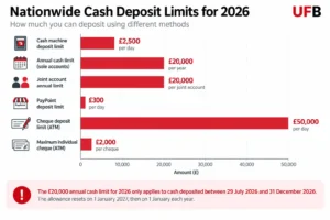 Nationwide cash deposit limits for 2026