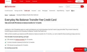 Santander Everyday No Balance Transfer Fee