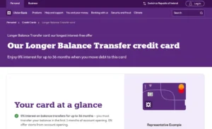 Ulster Bank Longer Balance Transfer