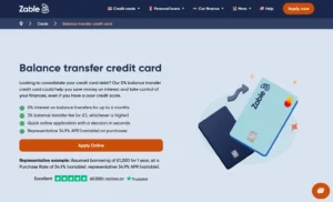 Zable+ Balance Transfer Credit Card